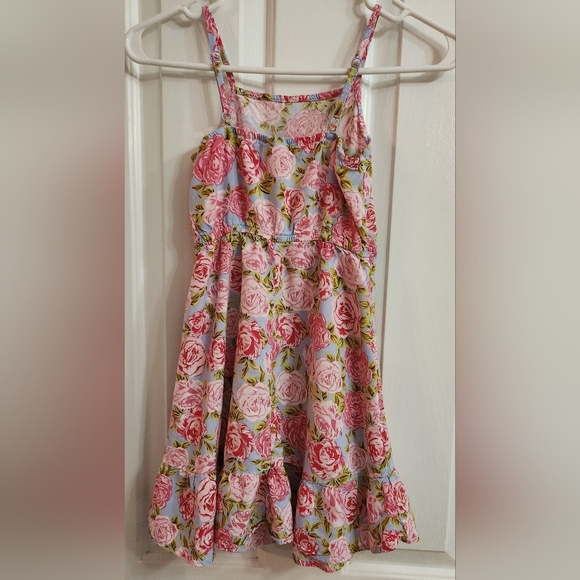 Wrap, dress floral Ruffled hem spaghetti straps - Picture 5 of 5